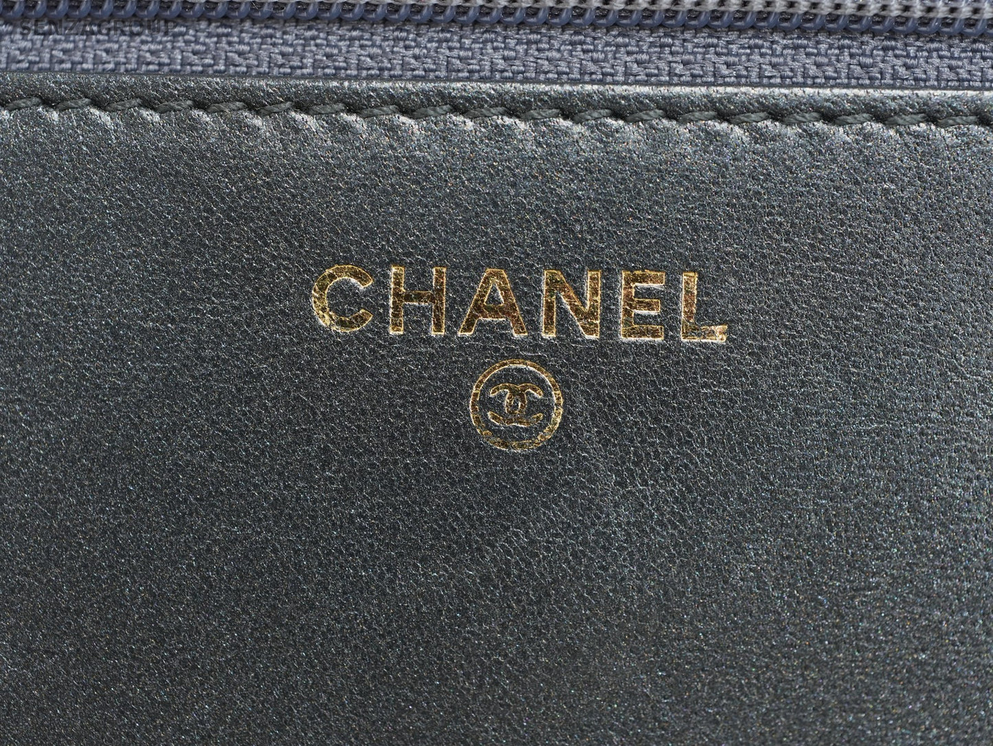 CHANEL Leboy Woc Wing forward line Diamond pattern Shoulder bag Black Gold Women