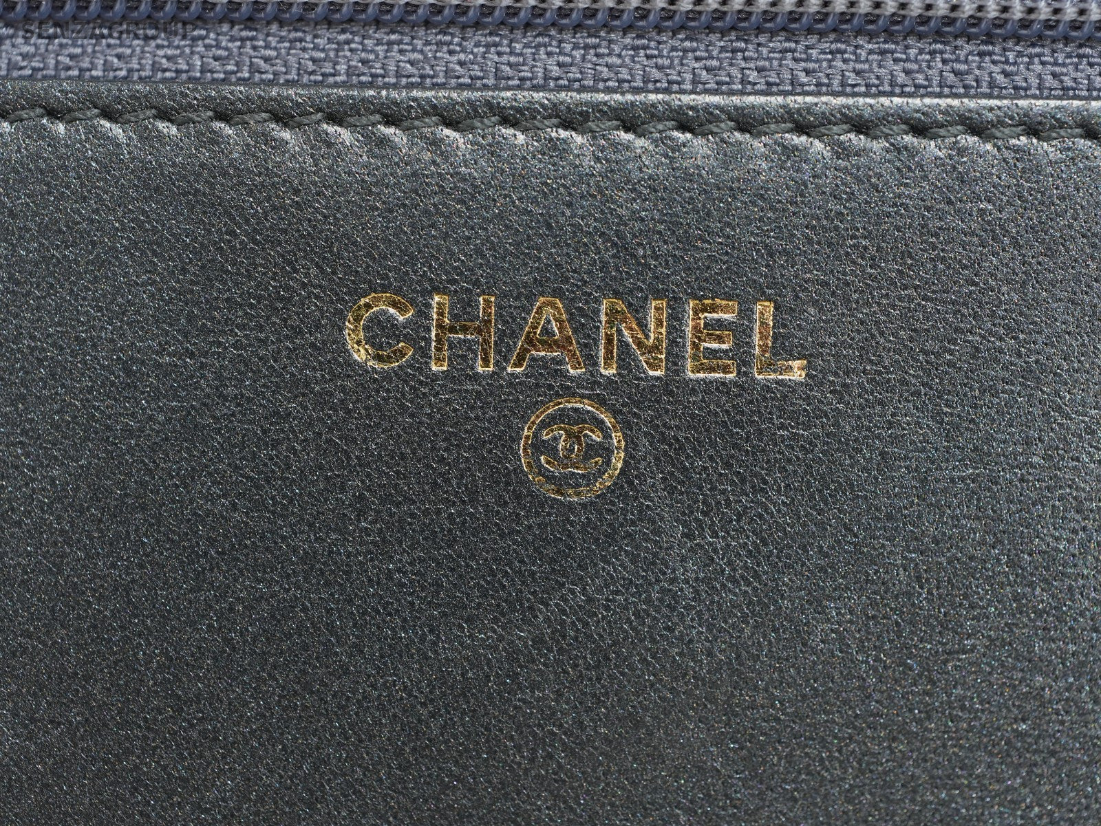 CHANEL Leboy Woc Wing forward line Diamond pattern Shoulder bag Black Gold Women