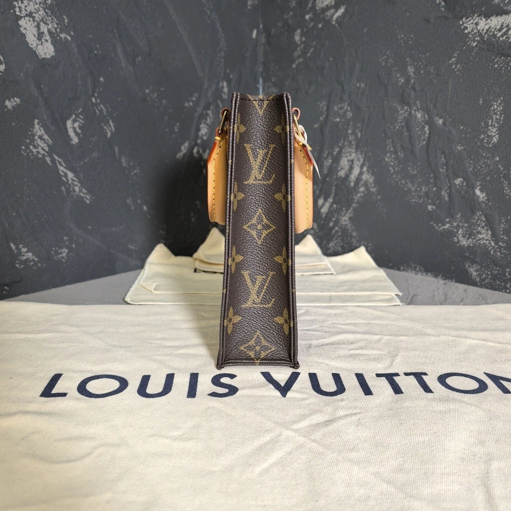 Louis Vuitton Canvas Mini Tote Crossbody Bag For Women