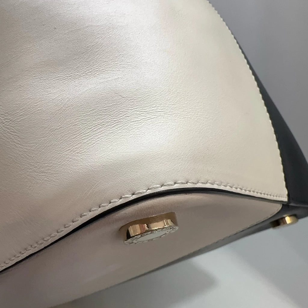 Bvlgari Black White Two-tone Panda Bucket Crossbody Handbag For Women