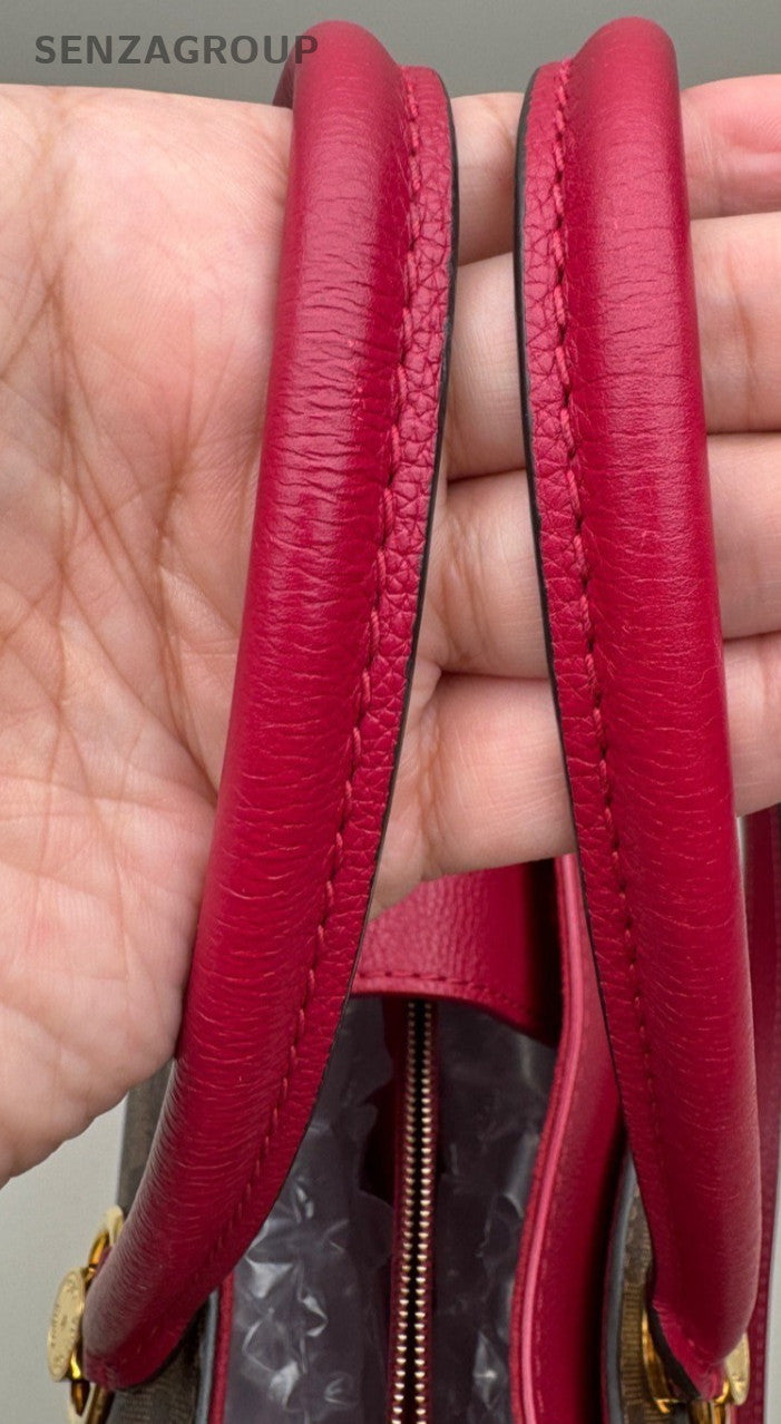 Louis Vuitton Riverside Damier Ebene Top Handle Tote Bordeaux Almost Brand New