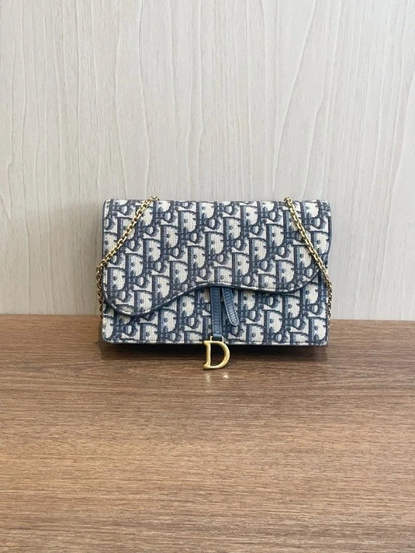 Dior Saddle Crossbody Chain Bag Excellent
