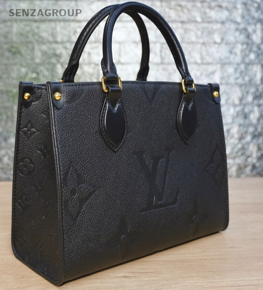 LOUIS VUITTON black Monogram Empriente ON THE GO PM CHIP VERSION