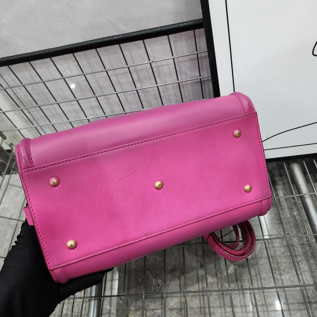 MCM Pink Boston Pillow Handbag Shoulder Crossbody For Women