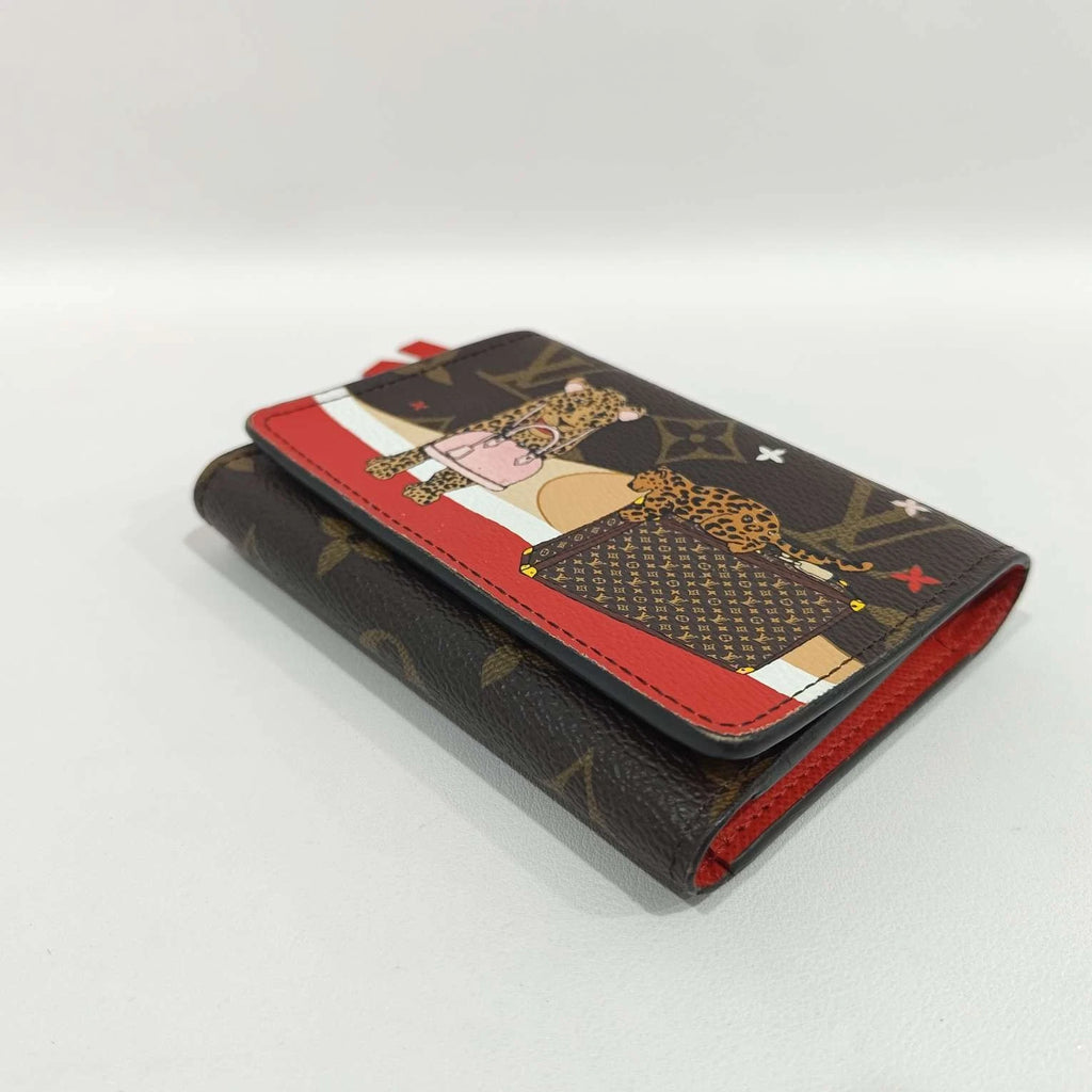 Louis Vuitton Leopard Print Leather Wallet For Women