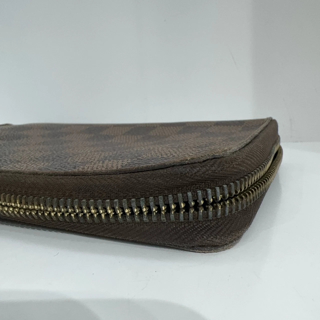 Louis Vuitton Damier Canvas Zippy Wallet Brown For Women