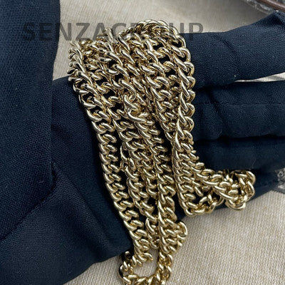 Gucci GG Marmont Matelassé Mini Chain Shoulder Bag Brown Gold Hardware