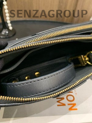 Louis Vuitton Black Gold Monogram Leather 2-in-1 Chain Crossbody Bag