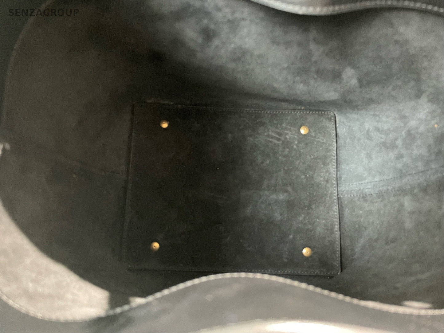 Saint Laurent LE37 GM Bucket Handbag Crossbody Black Gold Women Classic Designer