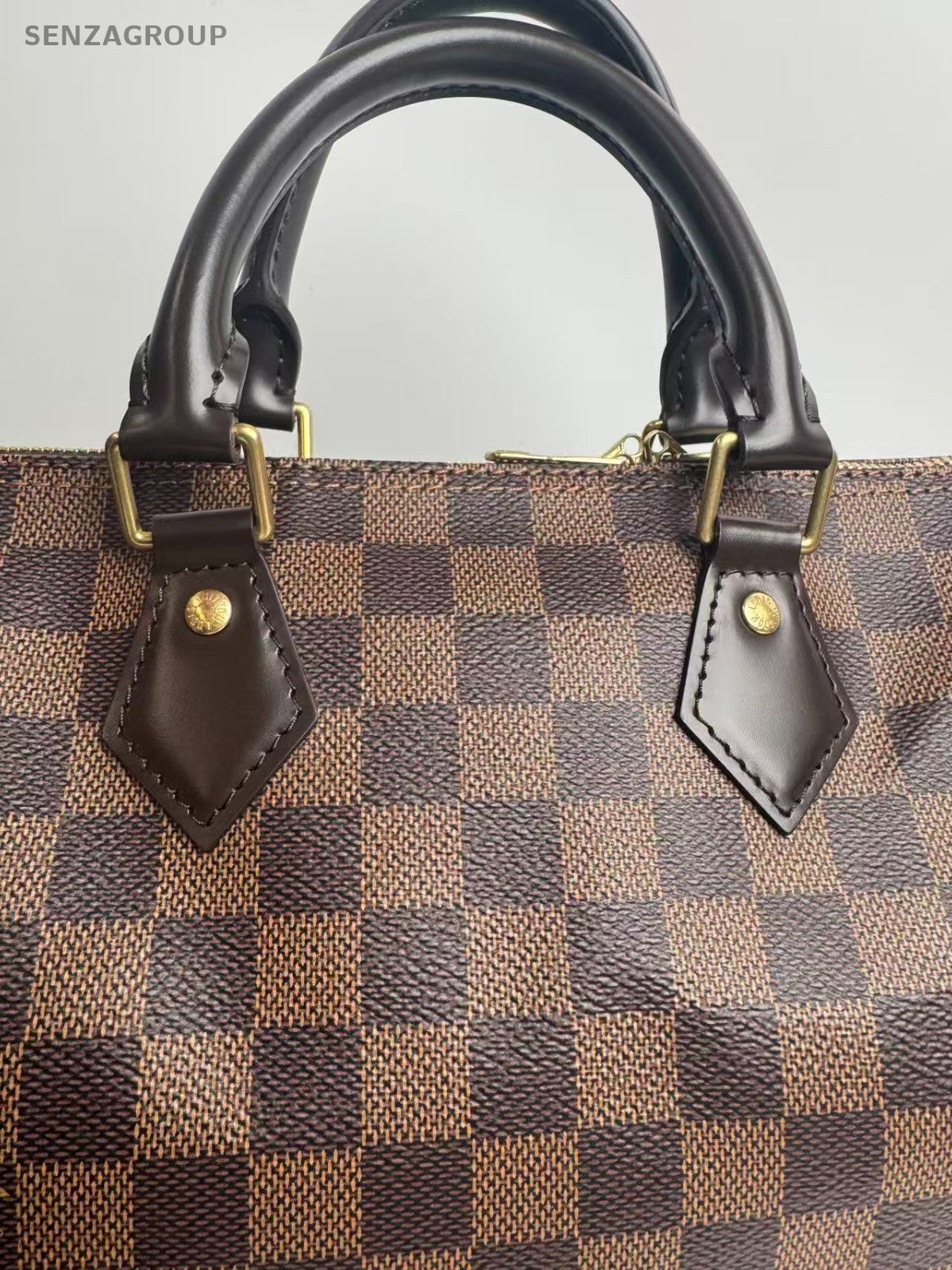 Louis Vuitton Speedy25 Damier Ebene 2WAY Shoulder Handbag Brown Women Classic