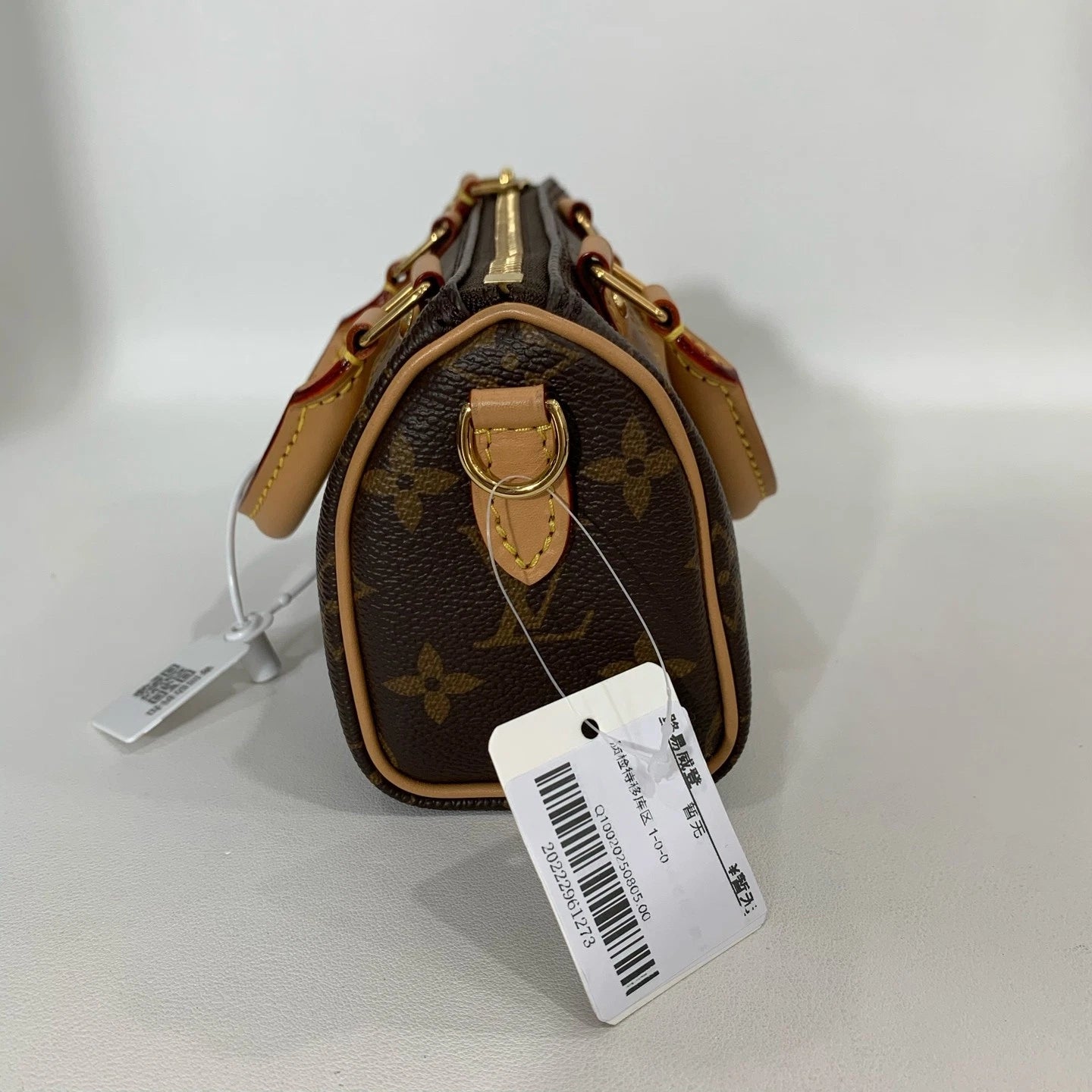 Louis Vuitton Speedy Nano Canvas Shoulder Bag For Women