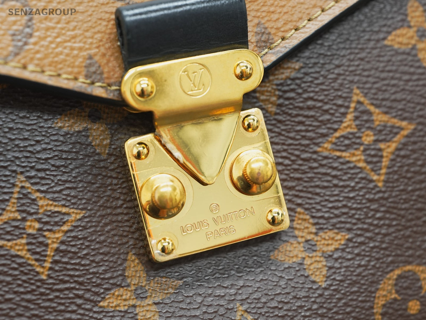 Louis Vuitton Pochette Métis Monogram 2way Shoulder Handbag Brown Crossbody
