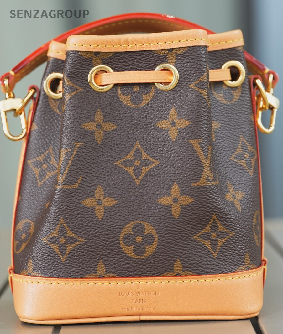 Louis Vuitton Monogram Coated Canvas Nano Noe  Crossbody Bag Almost Brand NEW