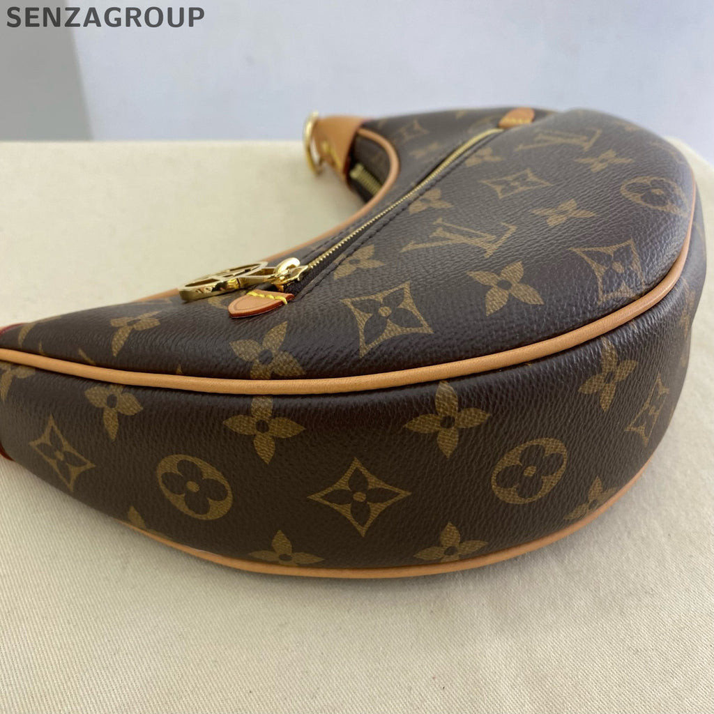 Louis Vuitton Loop Monogram Chain Shoulder Crossbody Bag Brown