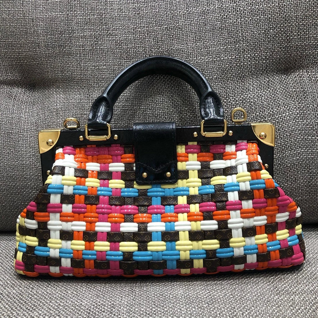 Louis Vuitton Multicolor Woven Cloud Top Handle Bag For Women
