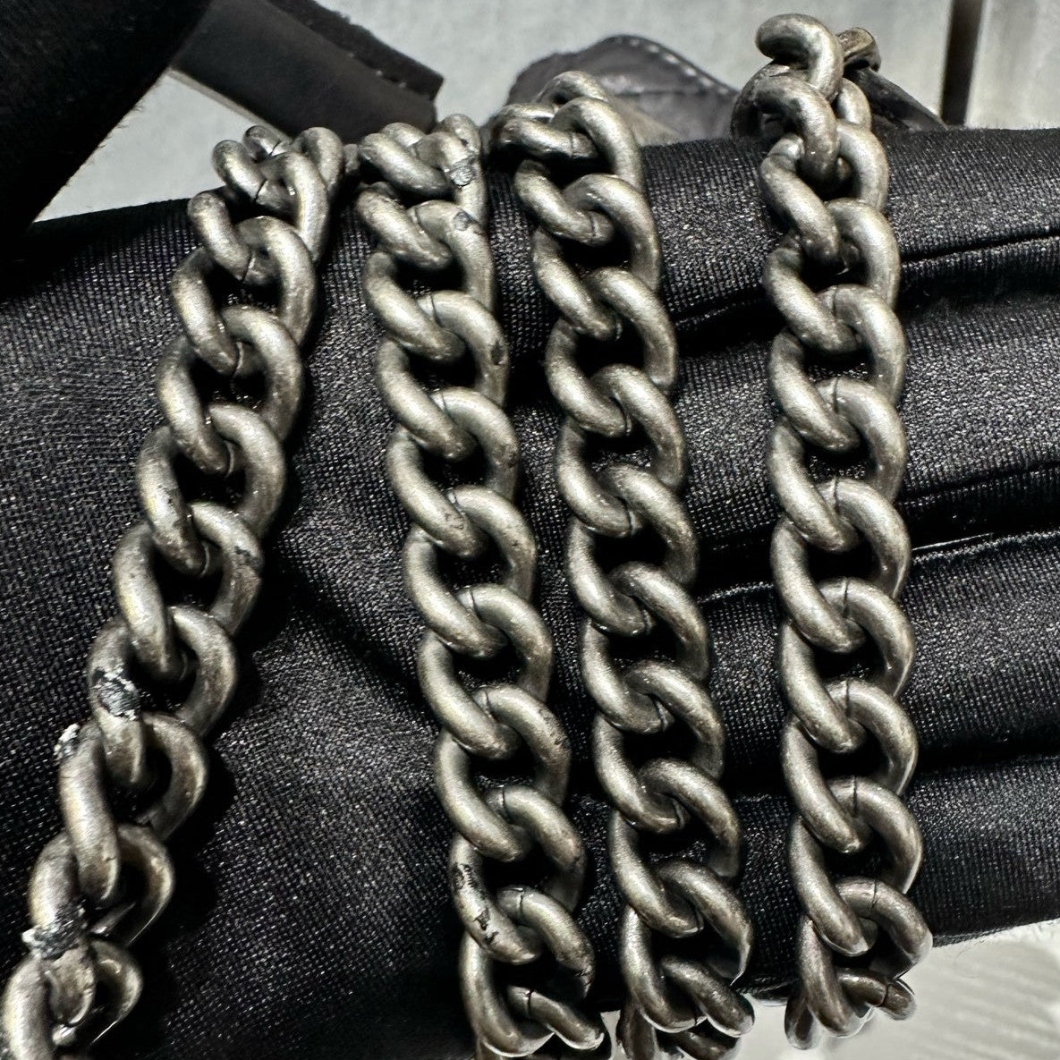 Chanel Classic Black Quilted Chain Shoulder Bag with Silver Hardware