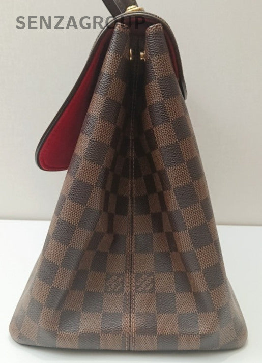 Louis Vuitton Damier 2Way Top Handle Bag Shoulder Bag Brown Red Women Classic