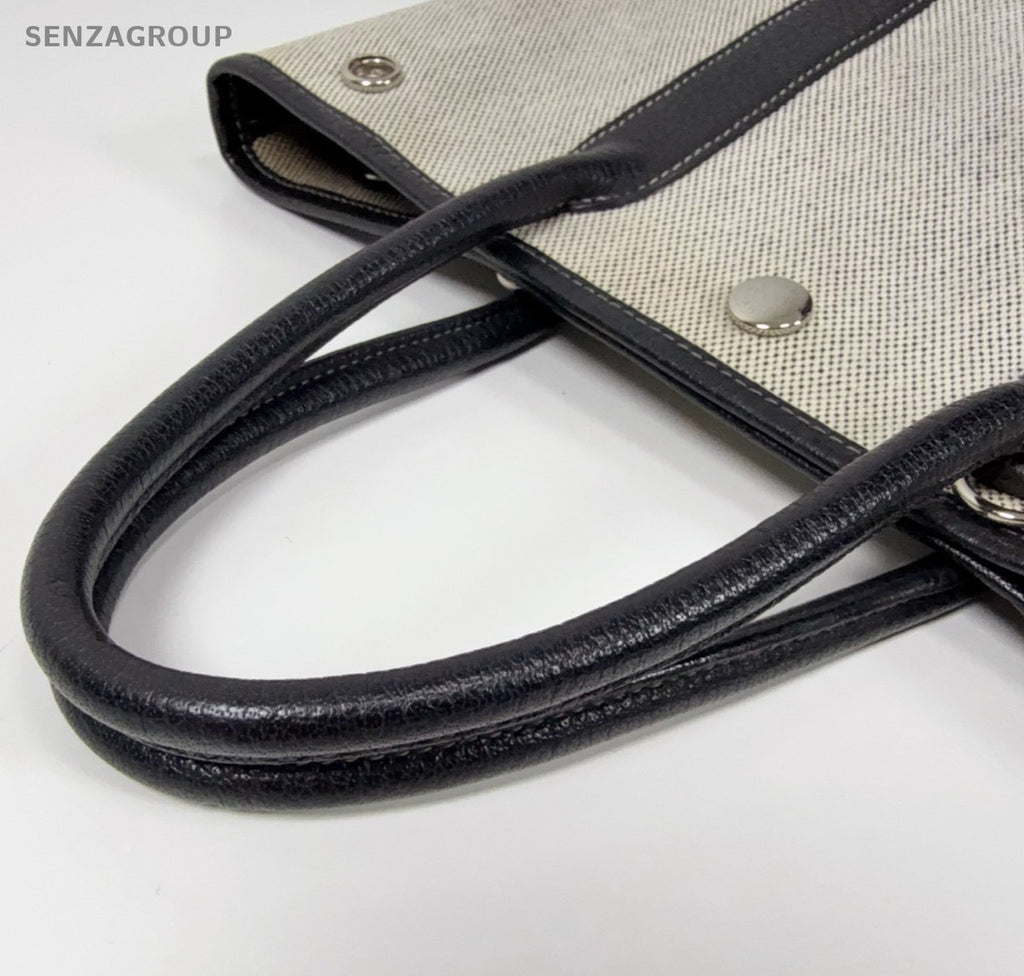 Hermes Garden Flie28 Handbag Crossbody Gray Black Silver Women Classic