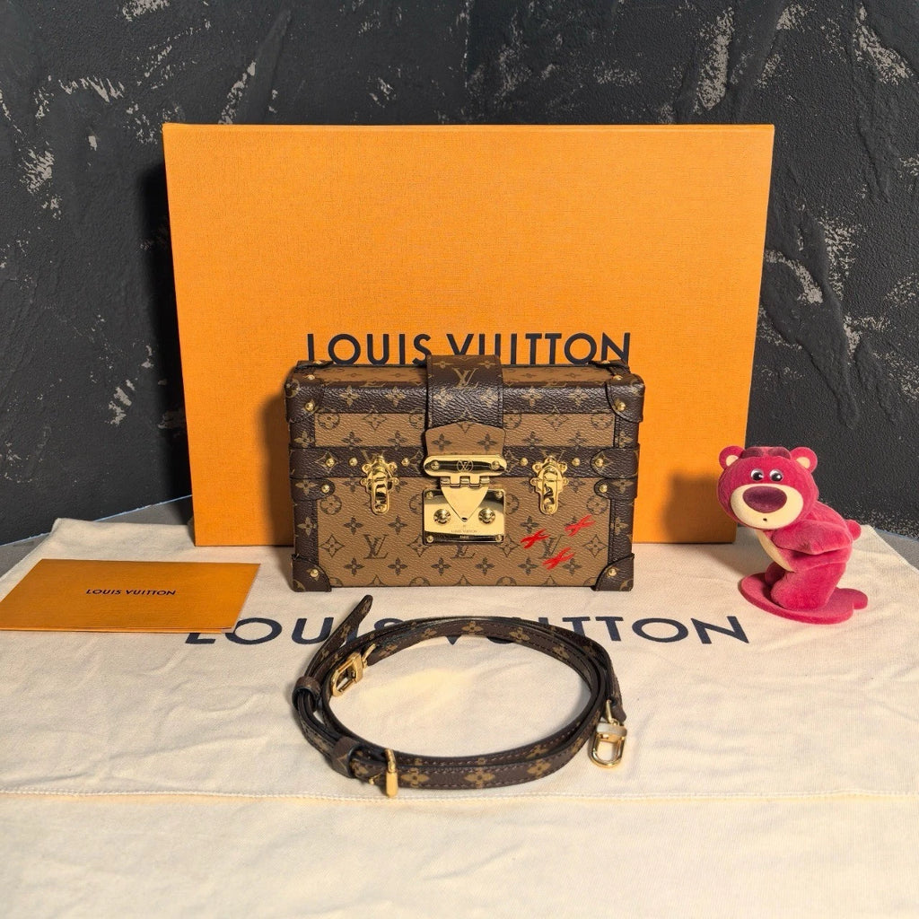 Louis Vuitton Canvas Hard Square Box Crossbody For Women
