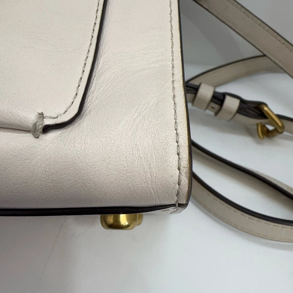 COACH Tabby 20 Women's Calf Leather Top Handle Shoulder Crossbody Bag Pink White