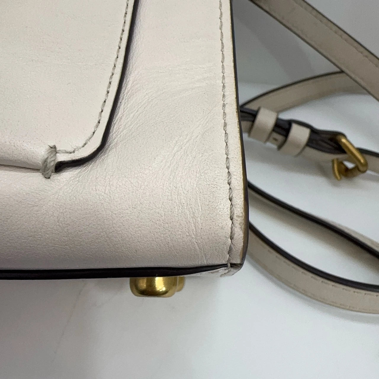 COACH Tabby 20 Women's Calf Leather Top Handle Shoulder Crossbody Bag Pink White