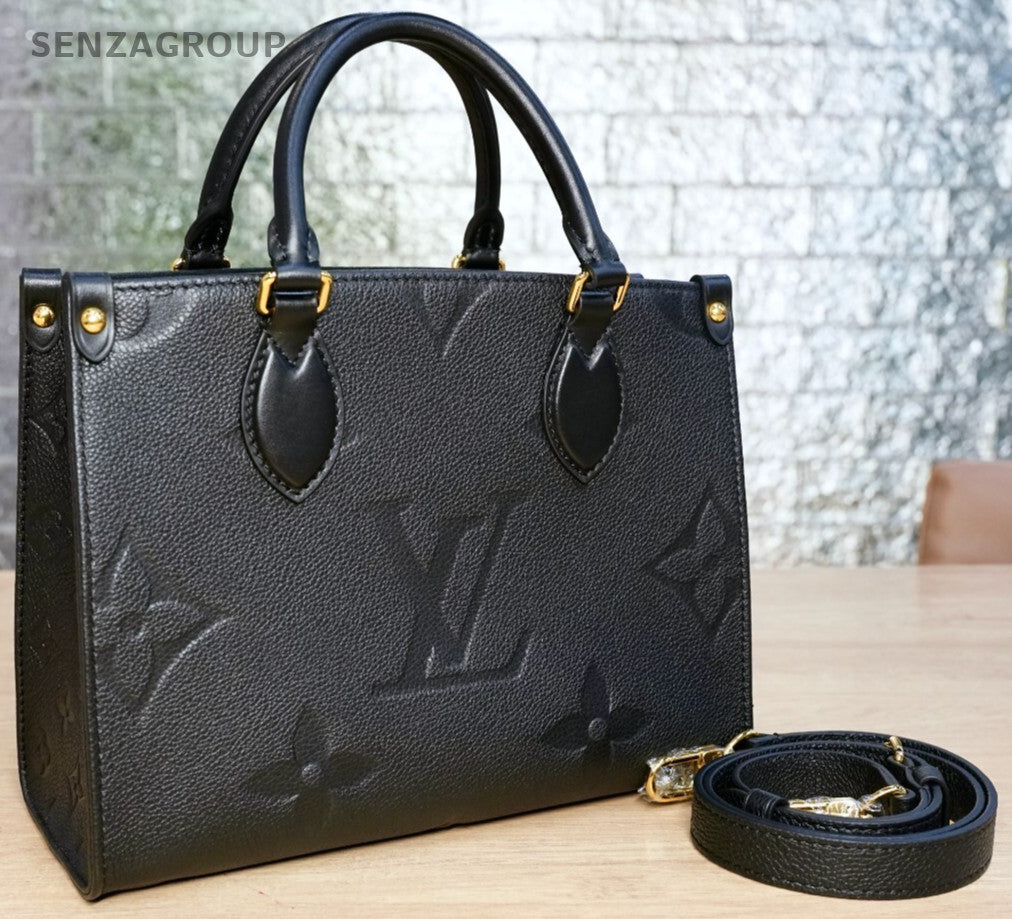 LOUIS VUITTON  Empriente Monogram M45595 Black ON THE GO PM chip version