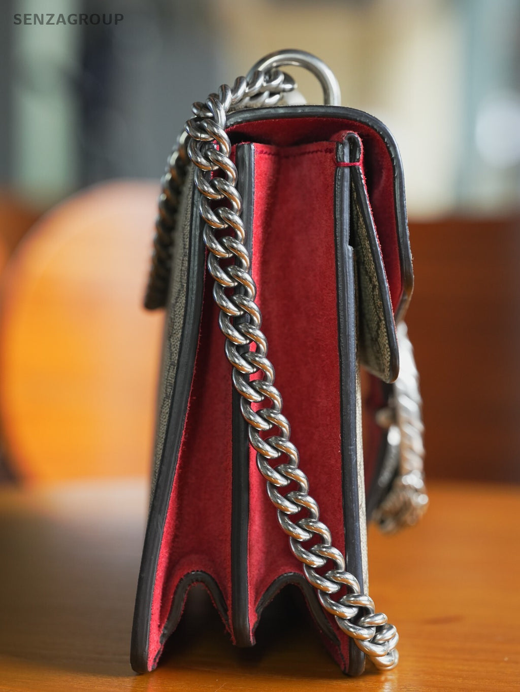 GUCCI Dionysus GG red Shoulder bag Crossbody