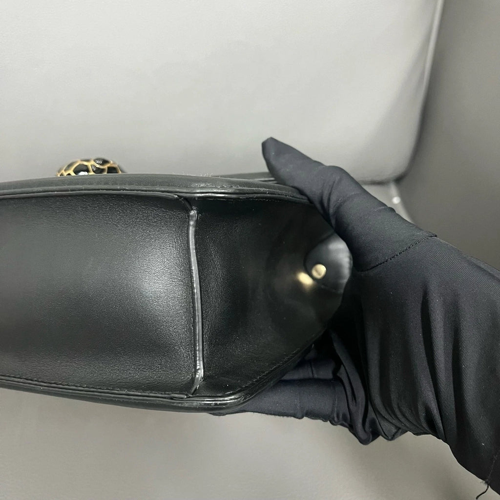Bvlgari Limited Large White Snake Head Shoulder Crossbody Bag For Women