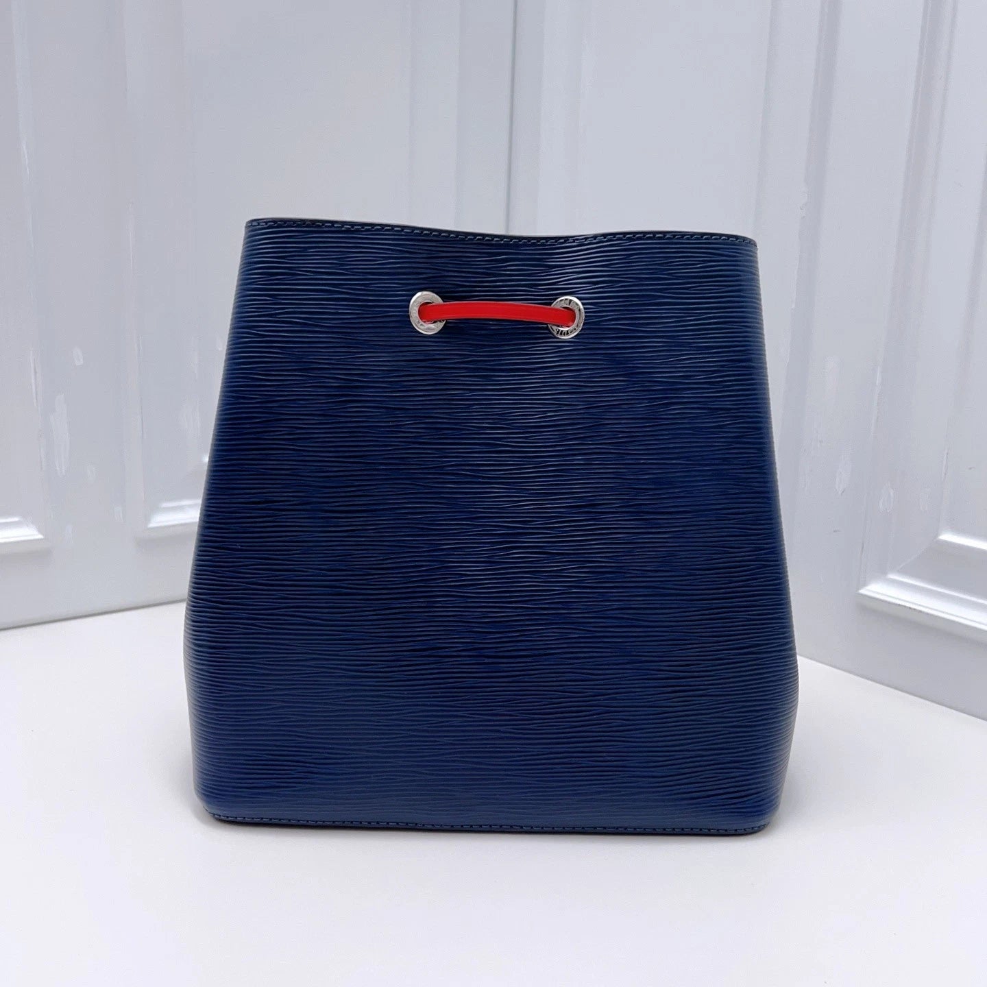 Louis Vuitton NeoNoe Epi Leather Blue Bucket Top Handle Crossbody Bag