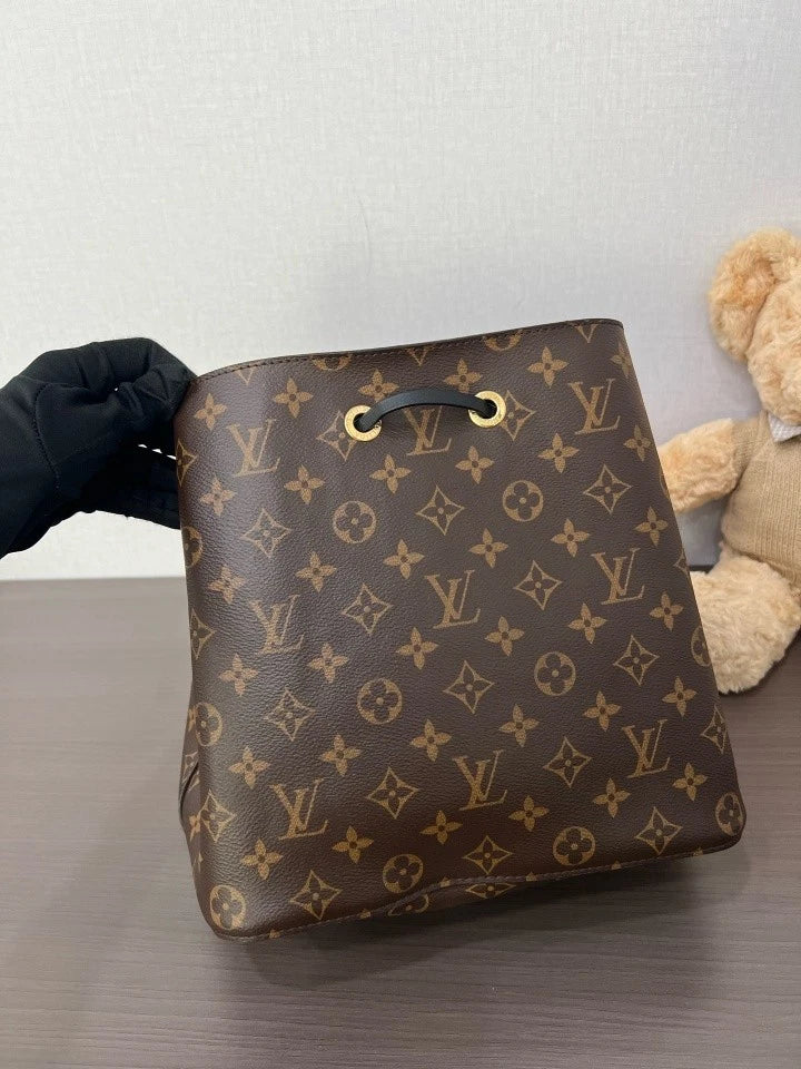 Authentic Louis Vuitton Black Bucket Bag For Women