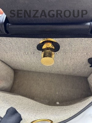 Hermès Herbag Black Gold Hardware Handbag Shoulder Bag Women's Classic