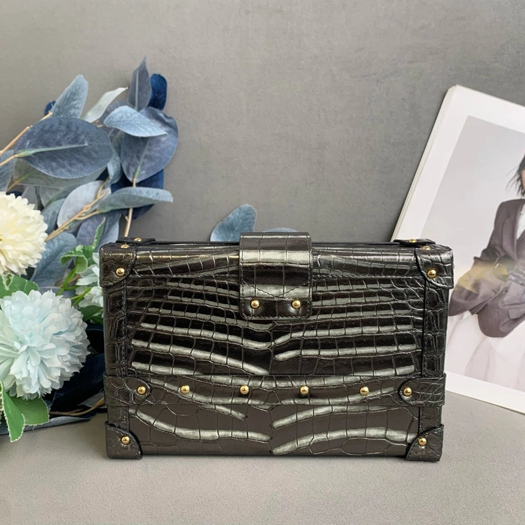 Louis Vuitton Limited Gradient Silver Petite Malle Box Bag Women