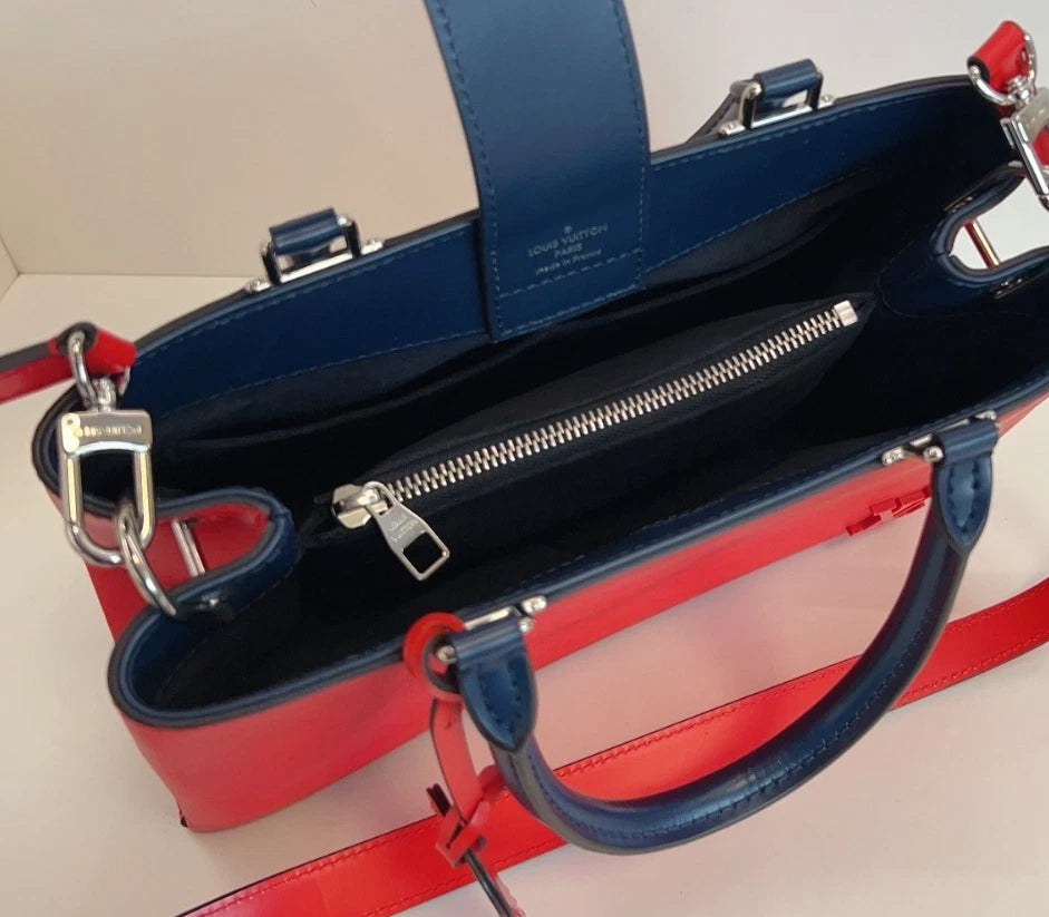 Louis Vuitton Kleber Epi Leather Top Handle 2-Way Shoulder Bag Red - Pre-Owned