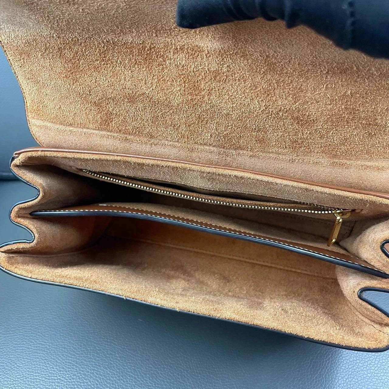 Celine Soft 16 Small Caramel Leather Shoulder Crossbody For Women