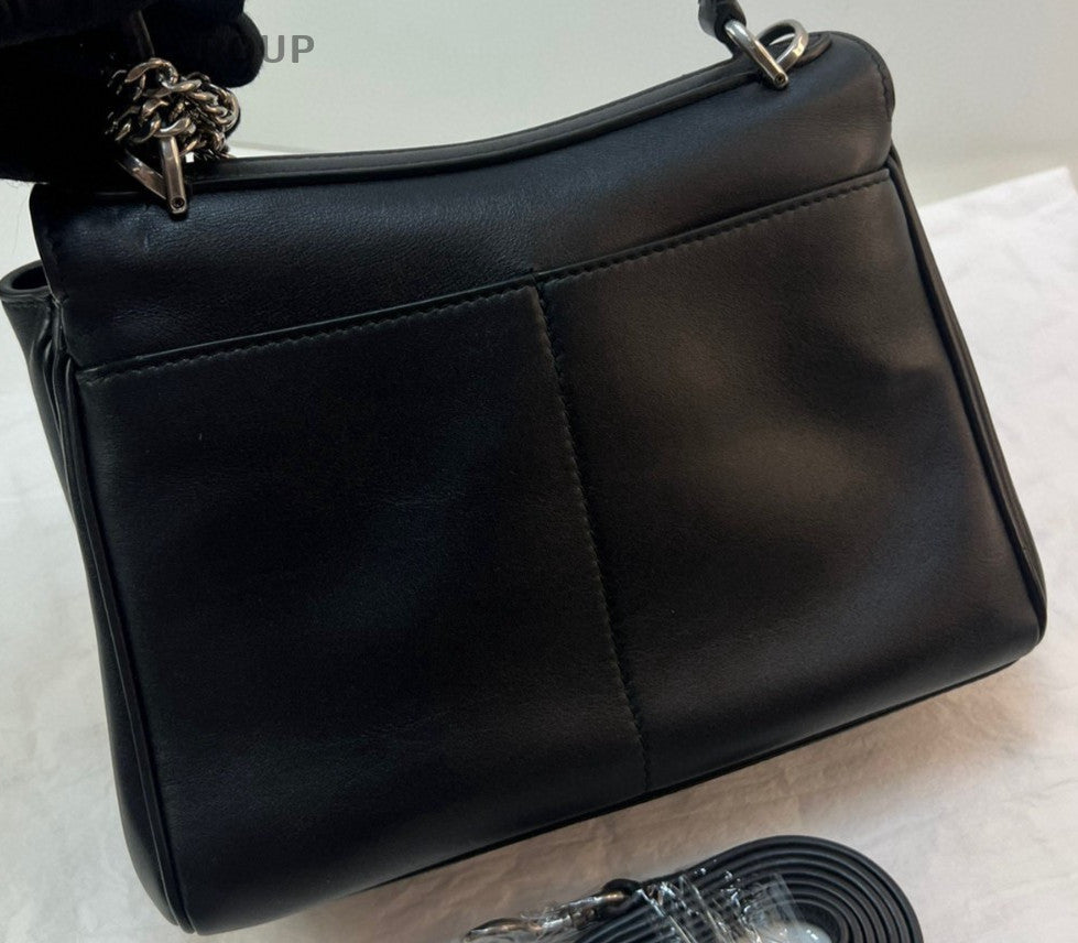 Balenciaga Rodeo Mini Top Handle Bag Crossbody Black Silver Women Vintage