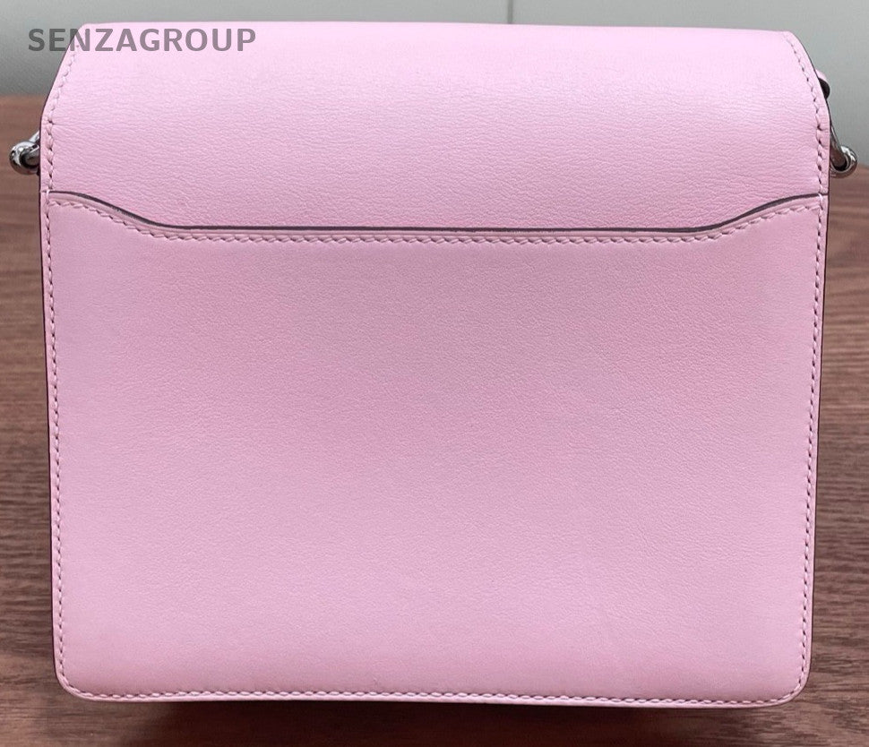 Hermes Roulis 2Way Shoulder Bag Crossbody Pink Silver Women Classic Designer