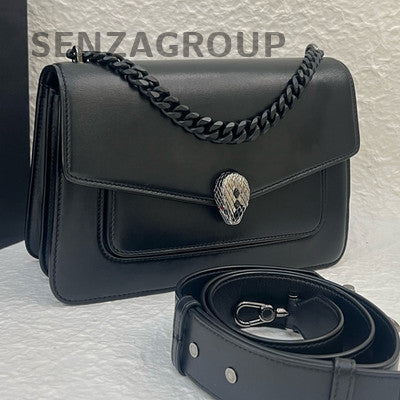 Bvlgari Serpenti Forever So Black Shoulder Crossbody Bag Classic Women