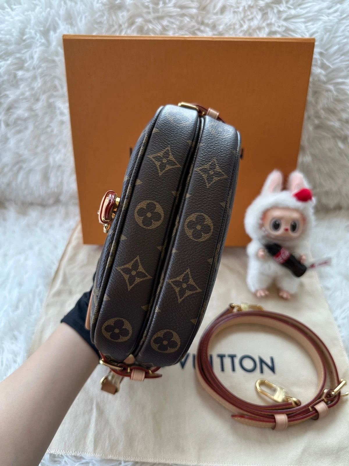 Louis Vuitton Monogram Canvas Saumur BB Shoulder Bag For Women