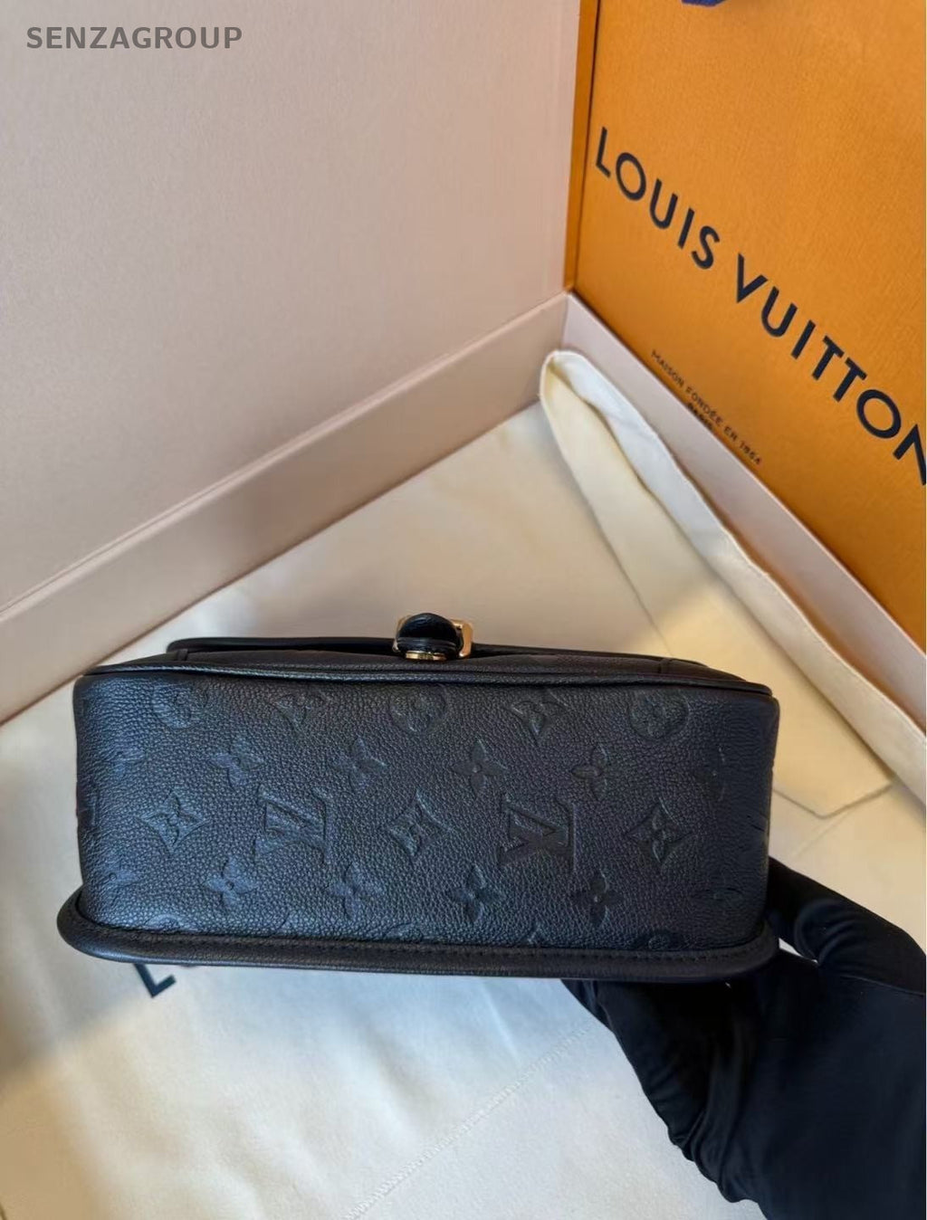 Louis Vuitton Diane Monogram Empreinte Calfskin 2way Shoulder bag Black Women
