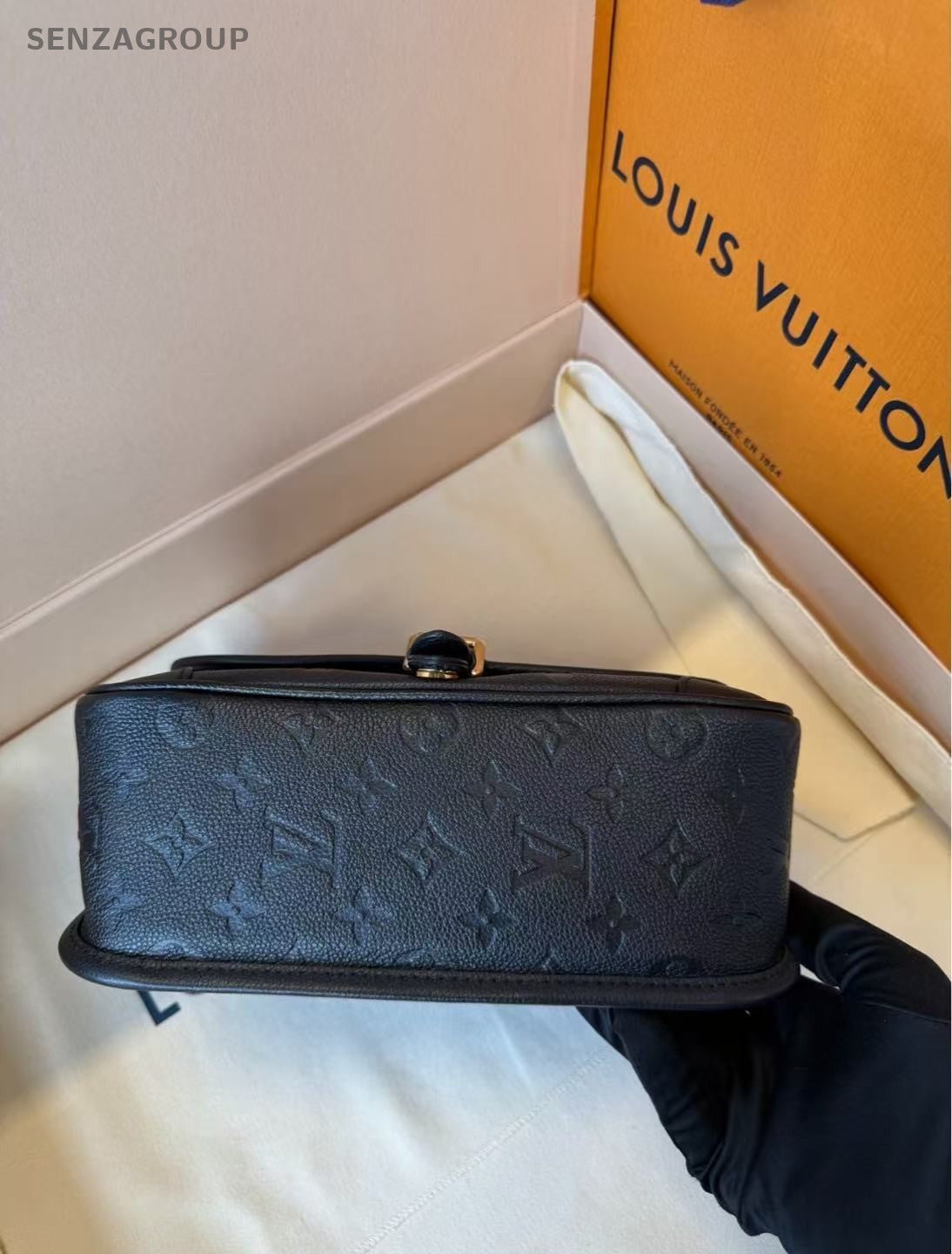 Louis Vuitton Diane Monogram Empreinte Calfskin 2way Shoulder bag Black Women