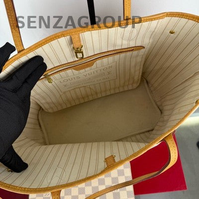 Louis Vuitton Neverfull MM Damier Ebene Tote Shoulder Bag Classic Women