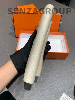 Hermès Kelly To Go Bag White Gold Epsom Leather Shoulder Clutch