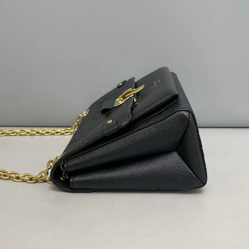Louis Vuitton Vavin Black Gold Shoulder Bag Crossbody Excellent