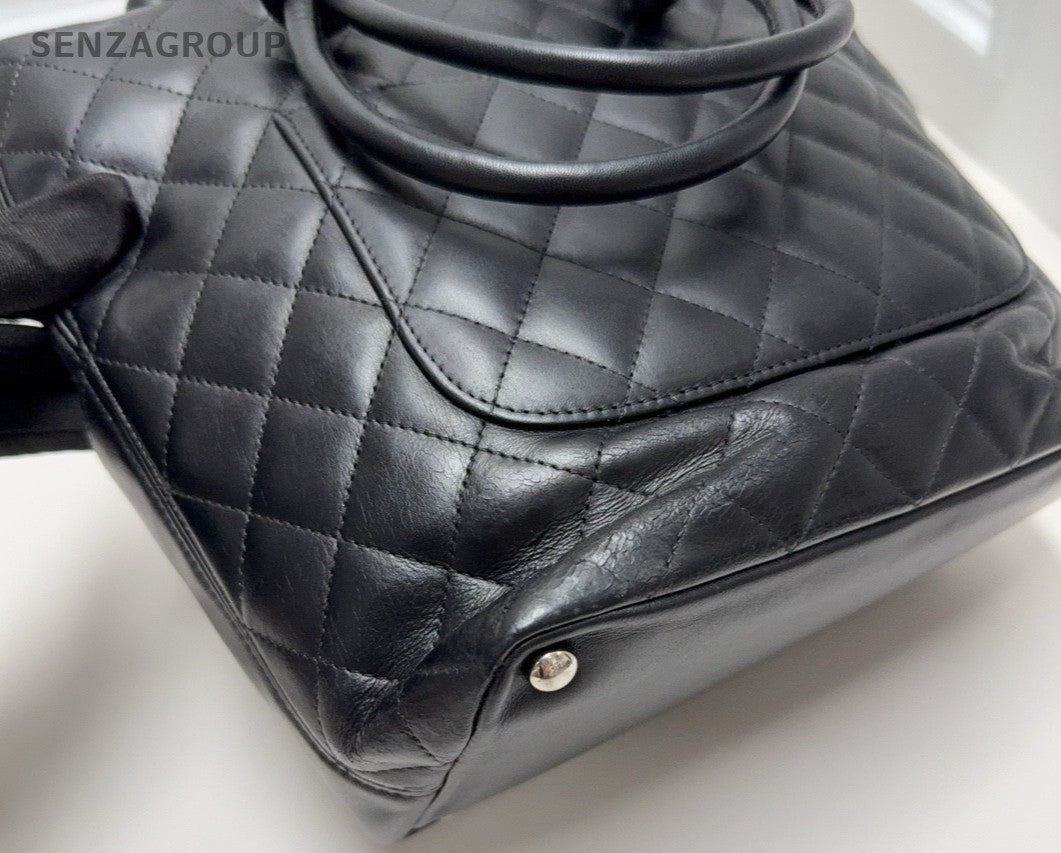 CHANEL So Black Cambon small size tote Shoulder bag