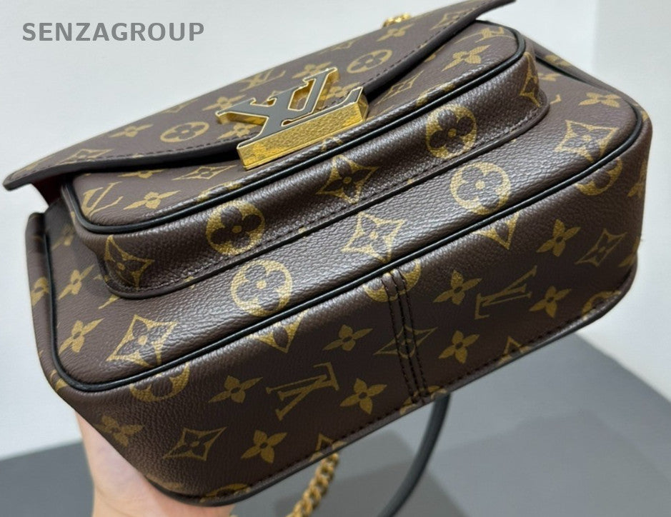 Louis Vuitton Passy Monogram Messenger Crossbody Shoulder Bag Brown Women