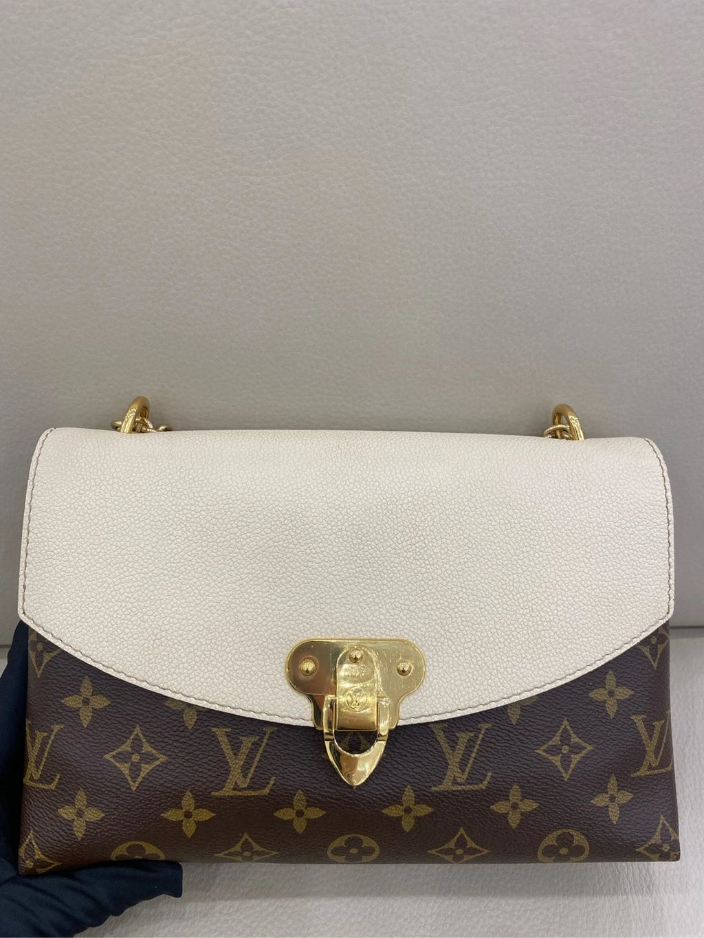 Louis Vuitton Saint Placide Monogram White Envelope Shoulder Bag