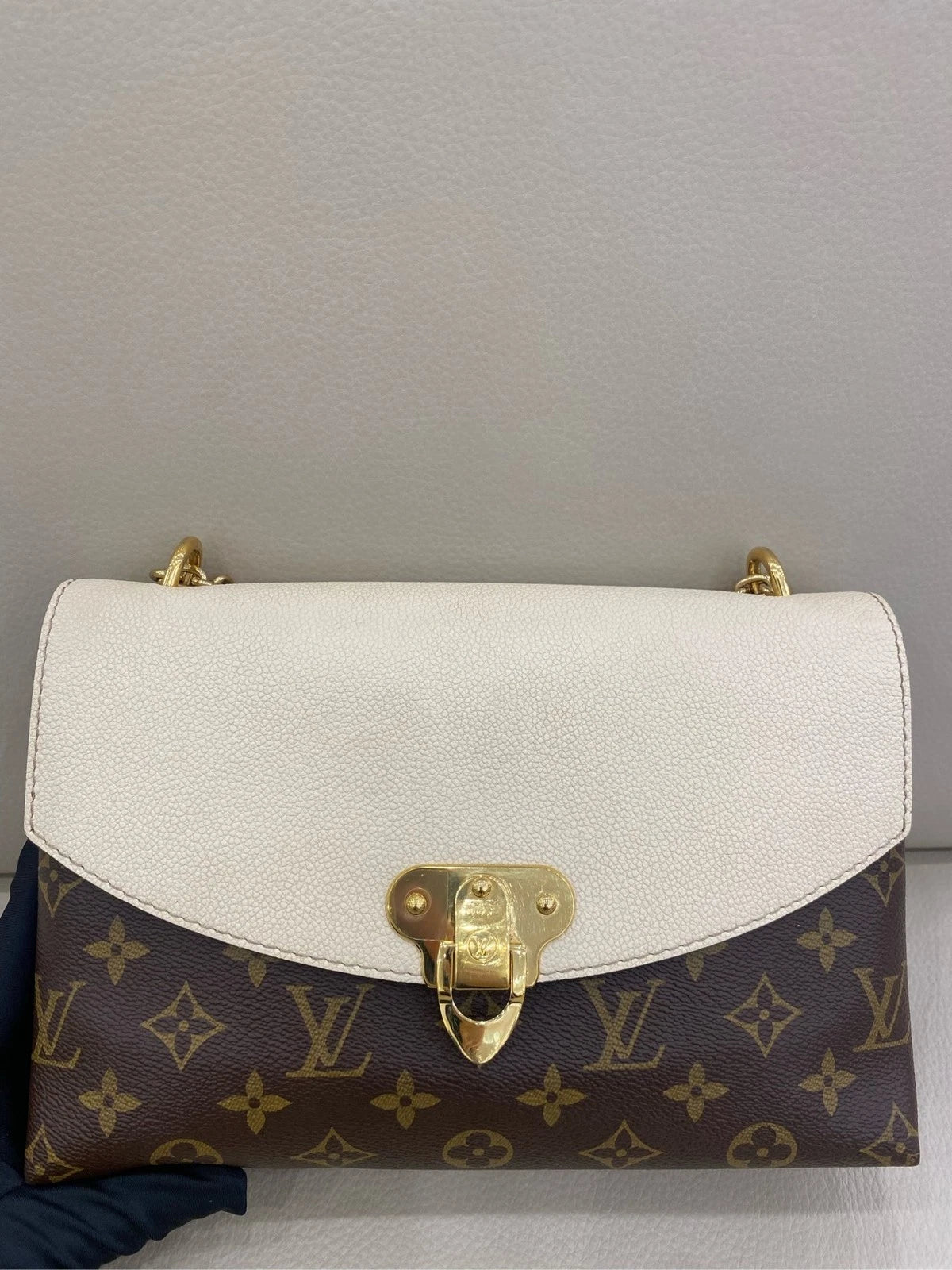 Louis Vuitton Saint Placide Monogram White Envelope Shoulder Bag