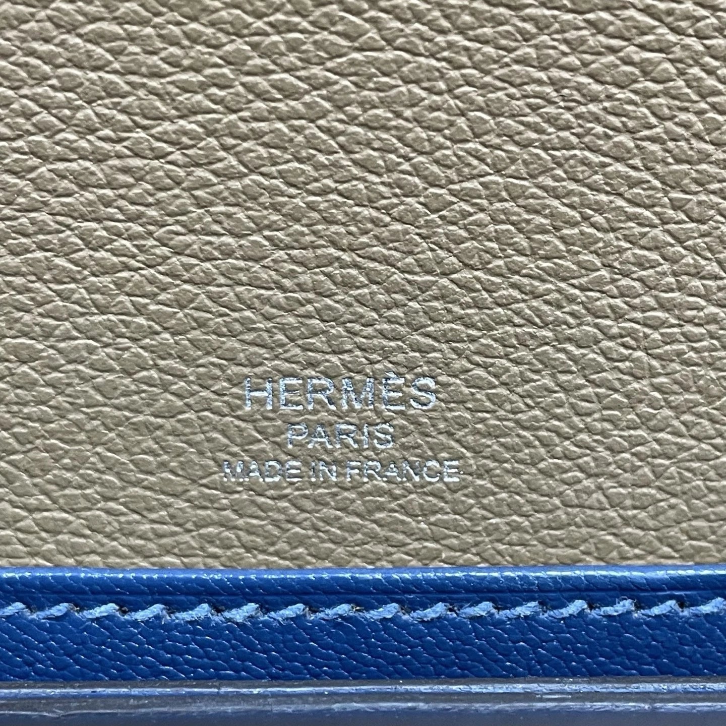Hermes Roulis19 Evercolor Shoulder Bag Crossbody Gray Silver Women Classic