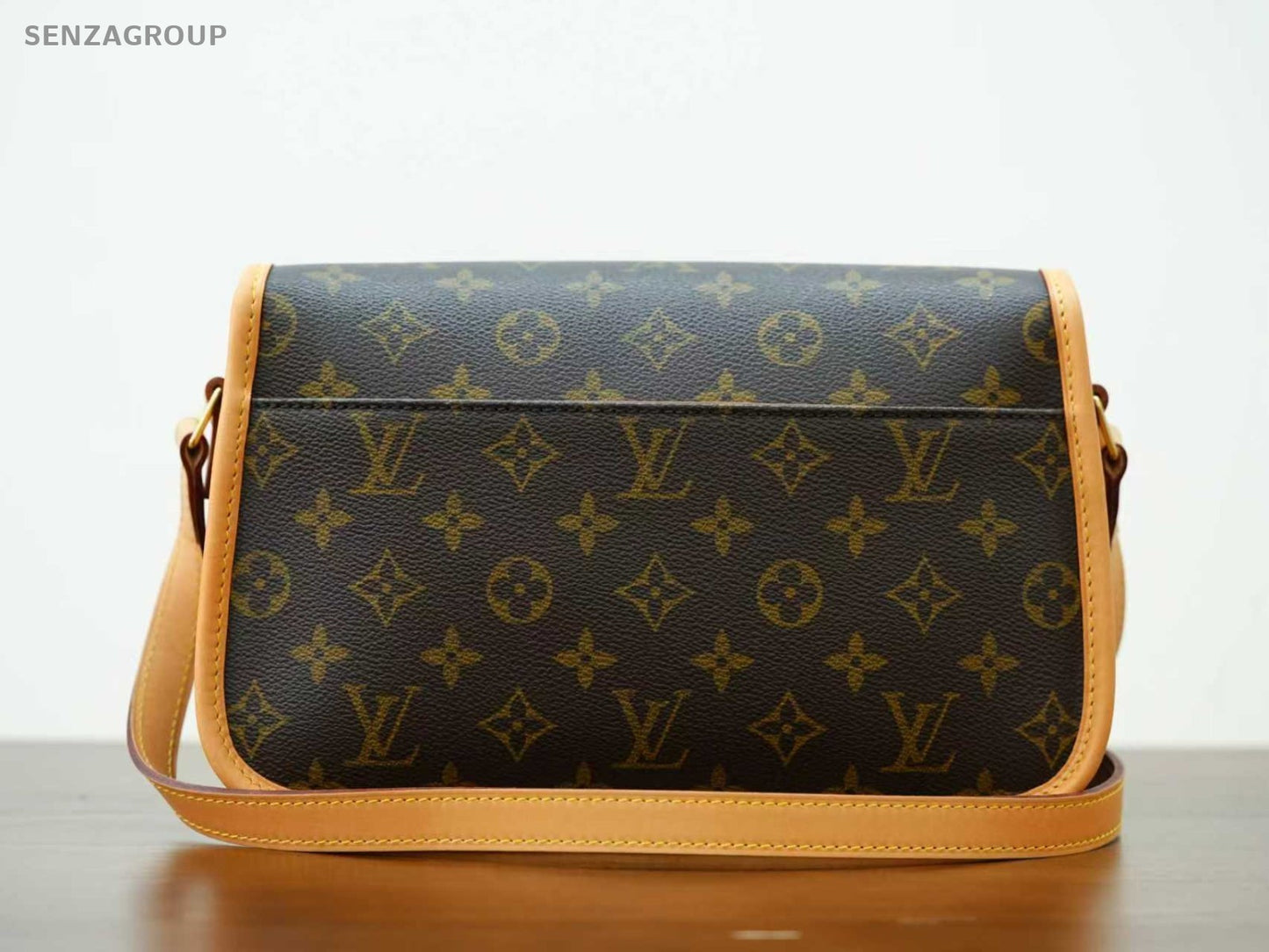 Louis Vuitton Sologne Monogram Shoulder Crossbody Bag Brown Vintage M42250