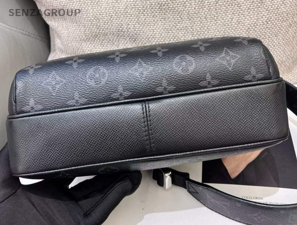 Louis Vuitton Monogram 2Way Crossbody Shoulder Bag Black Silver Unisex Adults